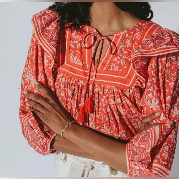 Anthropologie Cleobella Mylah Boho Blouse - Picture 2 of 9